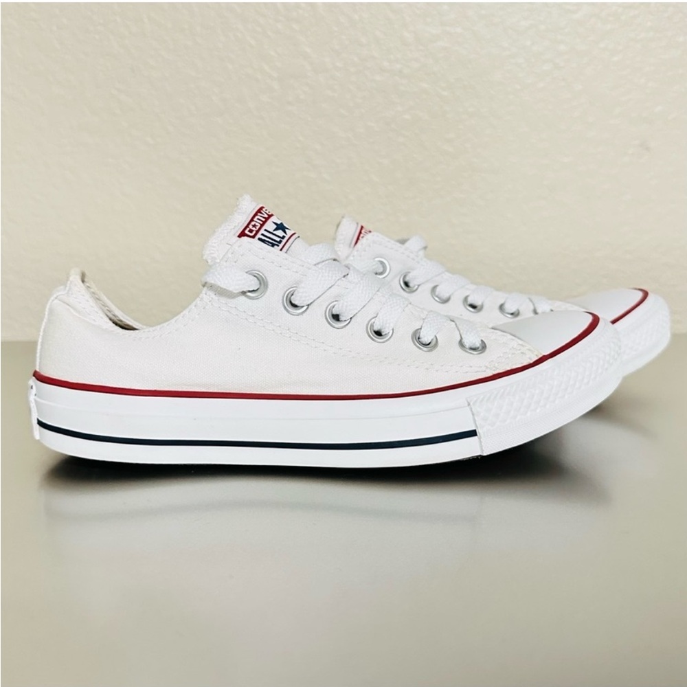 Converse Chuck Taylor All Star Ox Low Top Sneakers White Red Unisex Size 5/7
